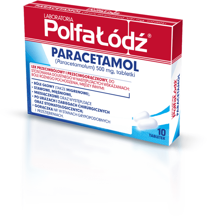 Laboratoria PolfaŁódź Paracetamol, 500 mg, tabletki