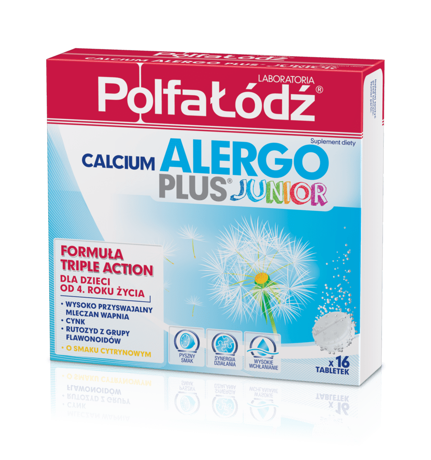 Laboratoria PolfaŁódź CALCIUM ALERGO PLUS® JUNIOR