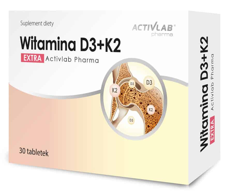 Witamina D3+K2 EXTRA, 30 tabletek