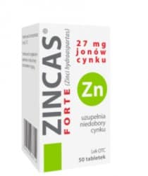 Zincas forte, 27 mg jonów cynku, tabletki, 50 szt.