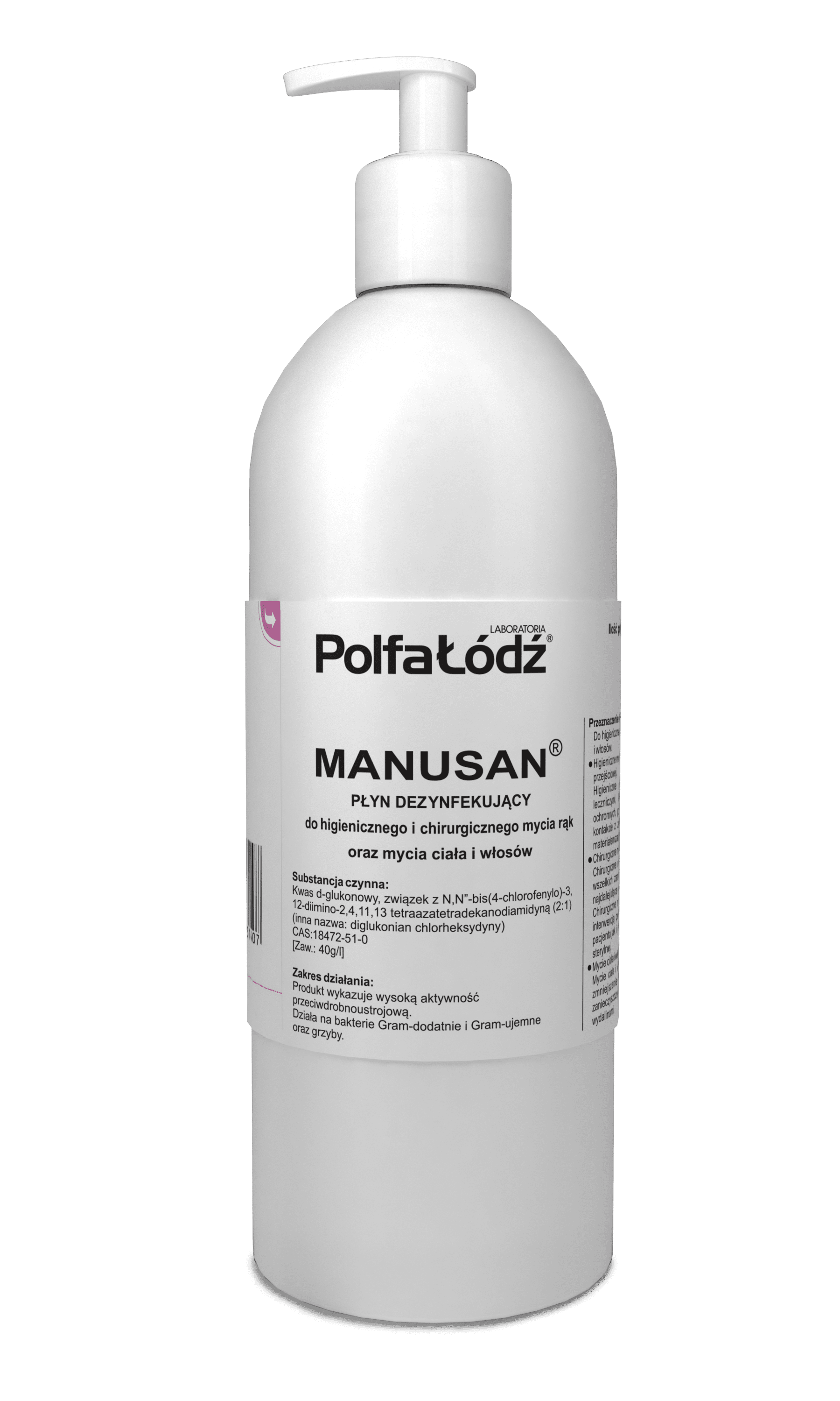 Manusan, płyn dezynfekujący, 500 ml z pompką