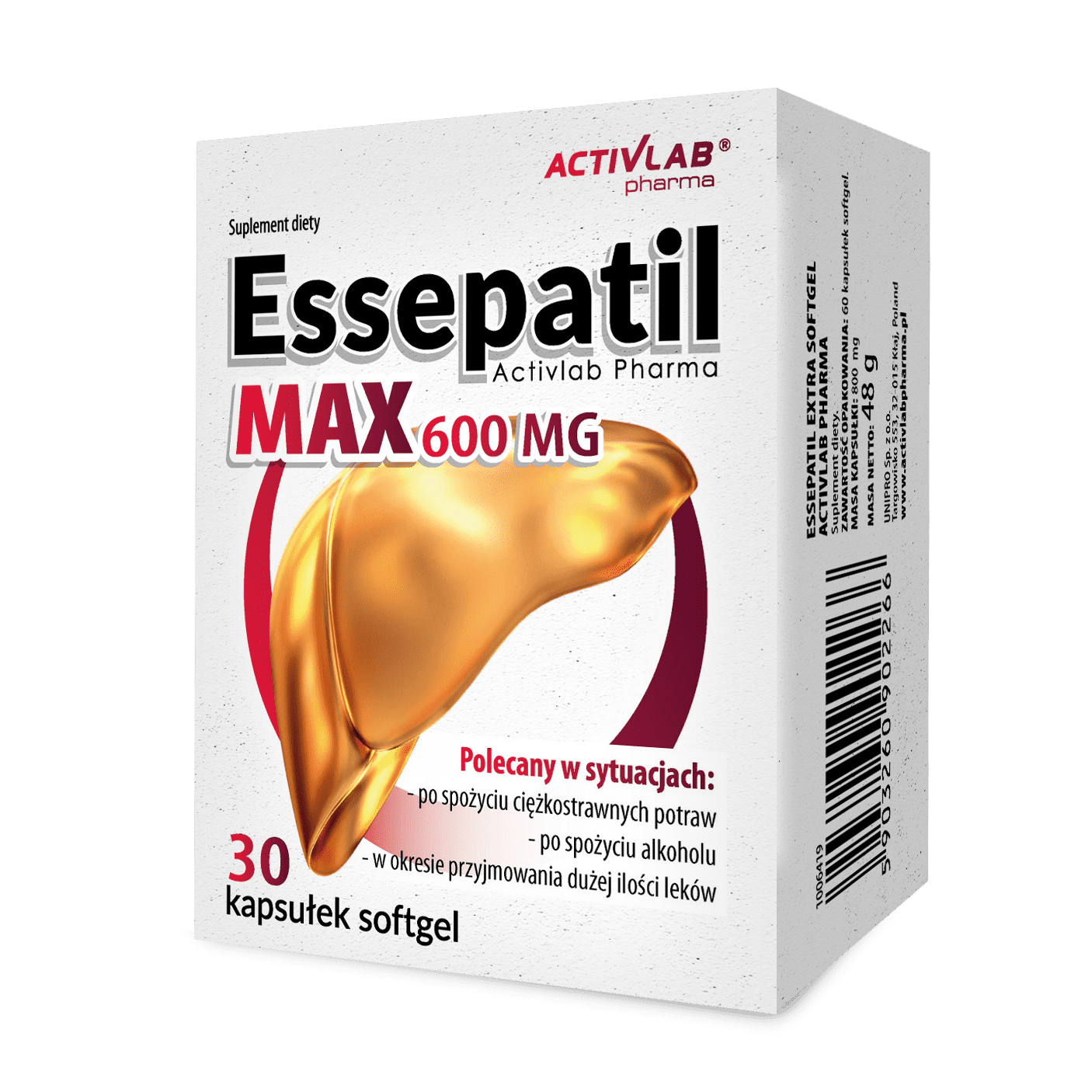 Essepatil MAX, 30 kapsułek softgel